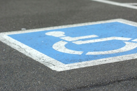 Handicapped parking space Handicapped parking space
