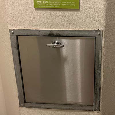 installing a trash chute built-in cleaning systems power washing installing a trash chute built-in cleaning systems power washing